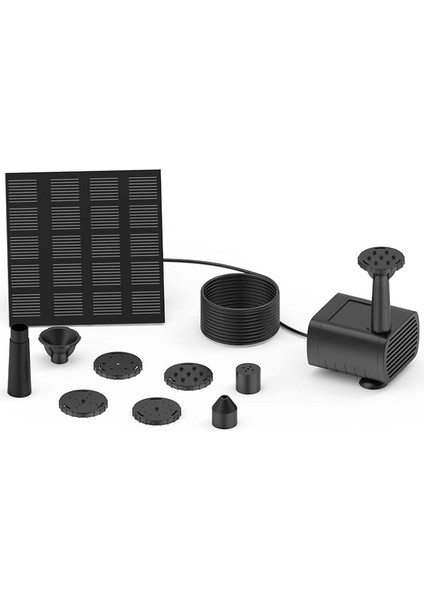 Mini Yüzen Lotus Güneş Enerjili Su Pompası Kiti, Güneş Enerjili Su Çeşmesi Pompası 6 Nozullu Açık Kuş Banyosu Bahçe Dekor (Yurt Dışından) fırsatları