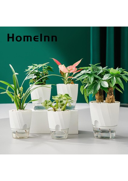 Homeınn Bitki Saksı Bakımı Kolay Kendi Kendine Sulanan Yeşil Bitki Saksısı (Yurt Dışından)