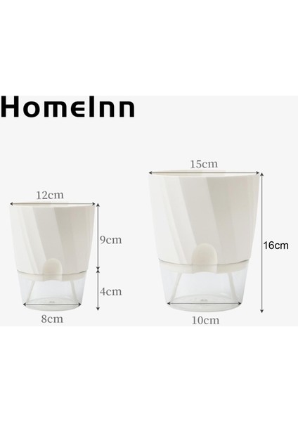 Homeınn Bitki Saksı Bakımı Kolay Kendi Kendine Sulanan Yeşil Bitki Saksısı (Yurt Dışından)