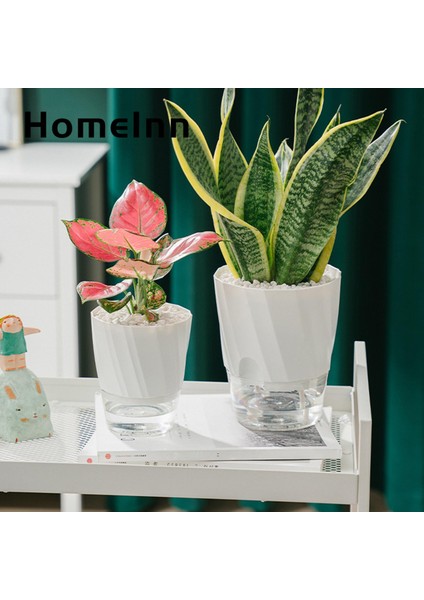 Homeınn Bitki Saksı Bakımı Kolay Kendi Kendine Sulanan Yeşil Bitki Saksısı (Yurt Dışından)