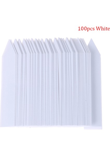 100 Adet 10X2 cm Plastik Bitki Etiketleri Mark Bitki Etiketi Bahçe Bahçecilik Kreş Jing (Yurt Dışından)