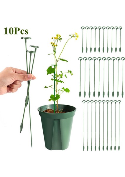 10 Adet Bitki Şekli Braketi/yatma Önleyici Phalaenopsis Çiçek Destekleri/bahçe Için Tek Kök Çalı Tutucu (Yurt Dışından)