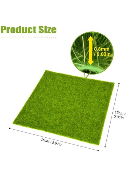 30X30 cm Yapay Çim Bahçe Çim Dekor Minyatür Dollhouse Mat Çim Abd (Yurt Dışından) modelleri