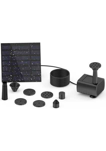 1pc 6 Sprey Başlıkları Güneş Enerjili Su Çeşmesi Su Pompası Seti Açık Kuş Banyosu, Gölet, Havuz, Bahçe, Balık Tankı (Güneş Paneli: 11X11CM) (Yurt Dışından) fiyatları