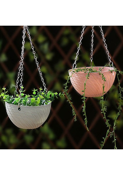 Balkon Zinciri Asılı Yetiştiricilerinin Saksı Sepeti Taklit Rattan Dokuma Jessica (Yurt Dışından) fiyatları