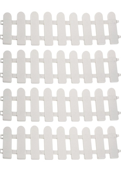 Adet 50X13CM Beyaz Plastik Ağaç Çit Avlu Kapalı Bahçe Çiti Anaokulu Çiçek Bahçesi Sebze Beyaz Dekor (Yurt Dışından) fiyatları