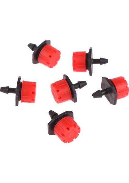 50 Adet 1/4 ''diken Kırmızı Ayarlanabilir Nozullar Bahçe Sulama Sulama Yağmurlama Verici Mikro Damla Balkon Yard Sera Sprey Jing (Yurt Dışından)
