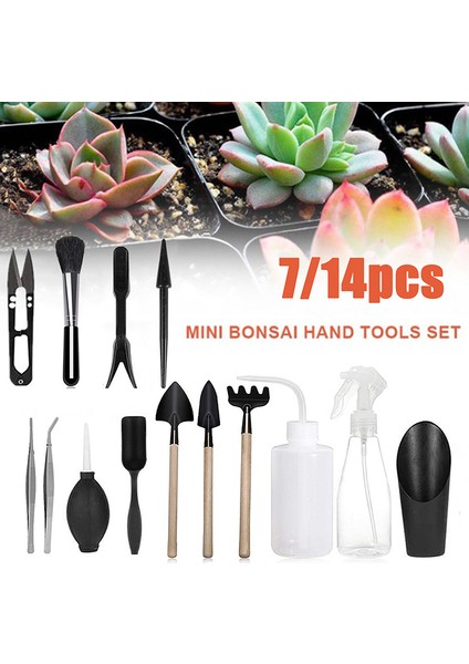 7/14 Adet Mini Bahçe Aletleri Etli Dikim Seti Bahçe Aksesuarları Sulama Podazz (Yurt Dışından) modelleri