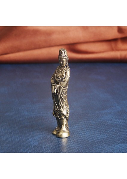 Antika Bakır Buda Guanyin Bodhisattva Heykeli Ev Dekorasyonu El Sanatları Oturma Odası Buda Figürleri Süsler Jessica (Yurt Dışından) fiyatları