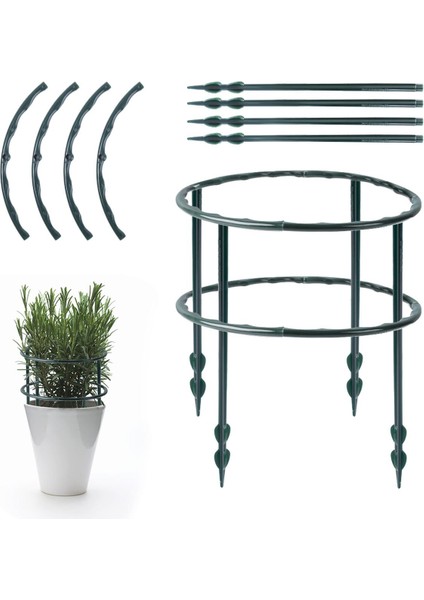 1/2 Adet Bahçe Tesisi Destek Kafesi Katlı Çiçek Standı Tutucu Plastik Yarı Daire Yeşil Ev Meyve Bahçesi Çubuk Ev Bahçe Bonsai Aracı (Yurt Dışından)