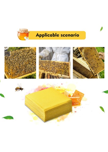 Arı Peteği Bal Çerçevesi Çevre Dostu Hafif Aromalı Balmumu Mum Seti (Yurt Dışından)