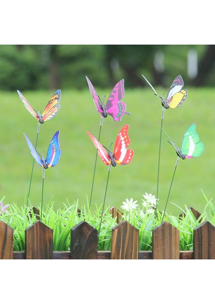 10 Adet Kelebekler Bahçe Yard Ekici Renkli Açık Dekor Saksılar Dekor Jing (Yurt Dışından) fiyatları