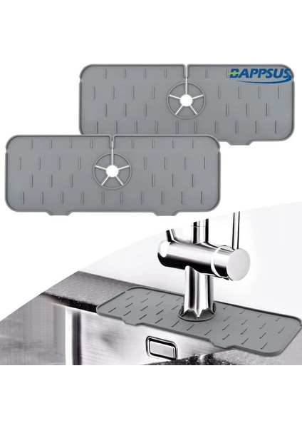 Mutfak Renkli Silikon Musluk Ped Lavabo Sıçrama Drenaj Mad Banyo Tezgahı Koruyucu Sabunluk Hızlı Kuru Tepsi Aksesuarları (Yurt Dışından) fiyatları