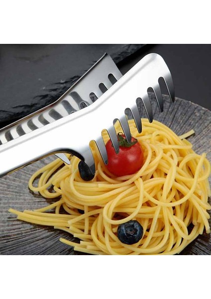 Paslanmaz Çelik Erişte Klip Gıda Tarak Spagetti Maşa Makarna Klip Gıda Tutucu Jessica (Yurt Dışından)