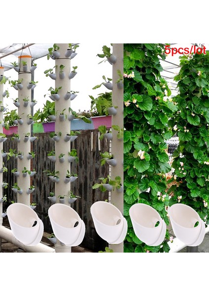 Adet Sütun Dikim Fincan Dıy Boru Hattı Topraksız Tencere Sebze Çilek Yetiştirme Sistemi Kulesi Topraksız Topraksız Cihaz Jessica (Yurt Dışından)