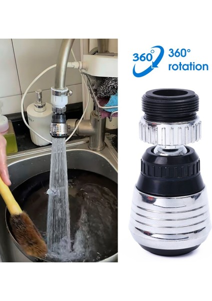 Musluk Memesi Havalandırıcı Püskürtücü Su Tasarrufu Sağlayan Mutfak Musluk Kabarcık Su Tasarrufu 360° Döner Musluk Filtresi Su Musluk Memesi 1 Adet (Yurt Dışından) modelleri