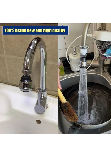 Musluk Memesi Havalandırıcı Püskürtücü Su Tasarrufu Sağlayan Mutfak Musluk Kabarcık Su Tasarrufu 360° Döner Musluk Filtresi Su Musluk Memesi 1 Adet (Yurt Dışından) indirimleri