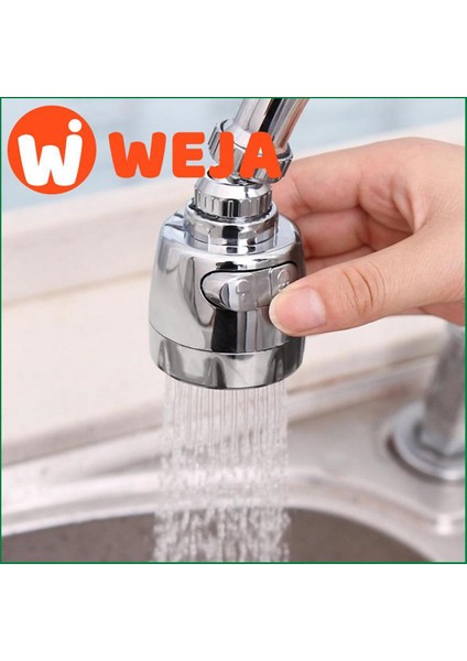 [weja] 360 Derece Döner Mutfak Musluk Havalandırıcı Ayarlanabilir Çift Modlu Püskürtücü Filtre Difüzör Su Tasarruf Memesi Musluk Konektörü (Yurt Dışından)