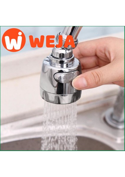 [weja] 360 Derece Döner Mutfak Musluk Havalandırıcı Ayarlanabilir Çift Modlu Püskürtücü Filtre Difüzör Su Tasarruf Memesi Musluk Konektörü (Yurt Dışından) indirimleri