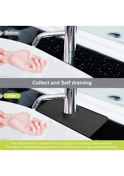 Adet Musluk Mat Musluk Kolu Damlama Tutucu Tepsi Esnek Lavabo Splash Guard Musluk Arkasında Mutfak Tezgahı, Banyo (Yurt Dışından) fiyatları