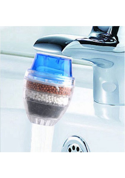 Xhhdqes 2x Aktif Caon Musluk Filtresi Musluk Memesi Su Filtresi Mutfak Musluk Ev Kullanımı Için 5 Katmanlar Filtre Arıtma (Mavi) (Yurt Dışından) modelleri