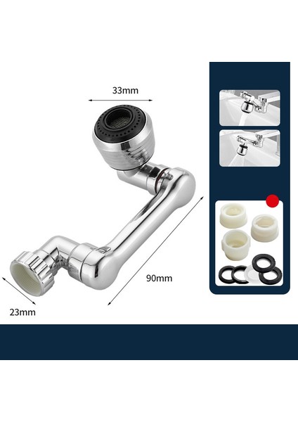1-360° Evrensel Dönebilen Musluk Püskürtme Kafası Paketi Çift Atık Lavabo Mutfak Robot Kolu Uzatma Musluklar Havalandırıcı Fıskiye Memesi (Yurt Dışından) indirimleri
