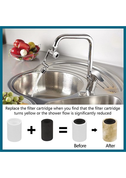 Musluk Genişletici Aktif Karbonlu Su Filtresi, 8 Adet (Yurt Dışından) fiyatları