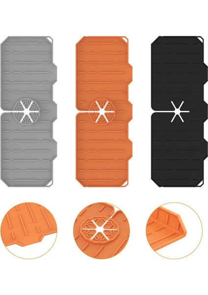 Adet Musluk Sıçrama Pedi Lavabo Tezgah Kurutma Mat Sıçramaya Dayanıklı Yumuşak Silika Jel Mutfak Tuvalet Drenaj Pedi (Yurt Dışından) fiyatları