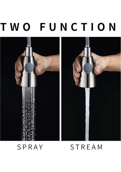 Mutfak Lavabo Sı Yedek Parçalar Ll Aşağı Musluk Püskürtme Başlığı, Yalnızca G1/2 Konektörü Için, Brud Nikel Kaplama (Yurt Dışından) fırsatları