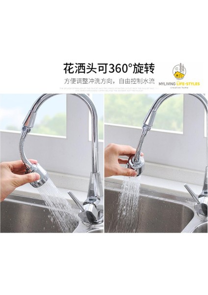 <yeni Gelen> Su Musluğu Uzatma Kafası Mutfak Musluk Memesi Paslanmaz Çelik Döner Havza Paip Hava Borusu Kafası Sinki (Yurt Dışından)