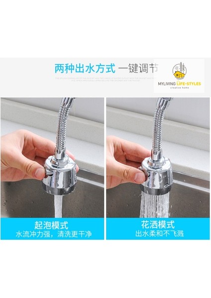 <yeni Gelen> Su Musluğu Uzatma Kafası Mutfak Musluk Memesi Paslanmaz Çelik Döner Havza Paip Hava Borusu Kafası Sinki (Yurt Dışından) fırsatları