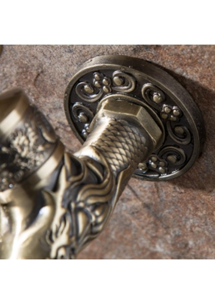 Antik Bronz Bibcock Bahçe Duvara Monte Dekoratif Musluk Ev Kullanımı Küçük Tek Delik Açık Su Musluk Çinko Alaşımı (Yurt Dışından)