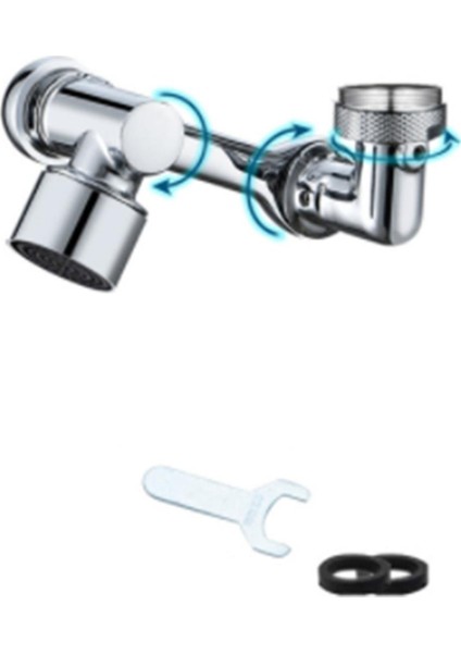 Evrensel Musluk Uzatıcıları 1080 Derece Musluk Havalandırıcı Tekli (Yurt Dışından)