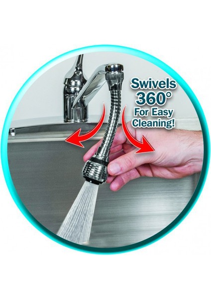 Mutfak Lavabo Su Borusu Bağlantısı 360 Derece Esnek Meme Emzik Su Tasarrufu Evye Musluğu Musluk Genişletici (Yurt Dışından) indirimleri