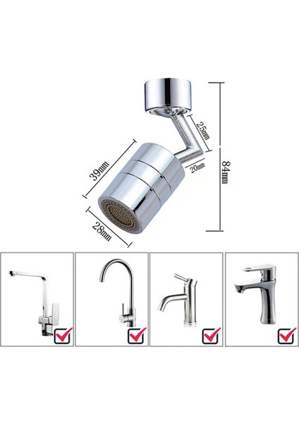 720 Derece Dönebilen Musluk Havalandırıcı Evrensel Sıçrama Filtresi Tasarruf Musluk Püskürtücü Güneş Işığı Süper Mağaza (Yurt Dışından) modelleri