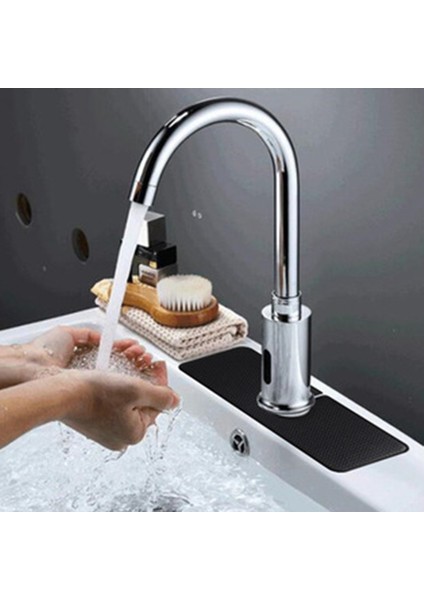 Lavabo Sıçrama Koruması-1 x Musluk Pedi-Gri (Yurt Dışından)