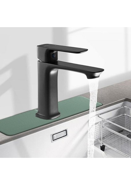 Lavabo Sıçrama Koruması-1 x Musluk Pedi-Gri (Yurt Dışından) fırsatları