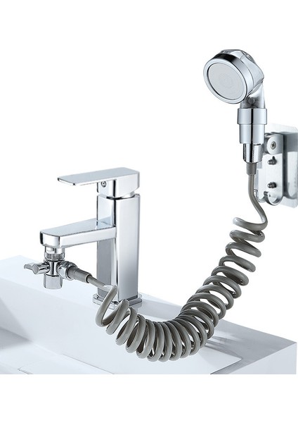 Musluk Bölücü Lavabo Musluk Adaptörü Banyo Lavabo Splitter Su Musluk Bağlantısı Tuvalet Bide Duş Mutfak Aksesuarları (Yurt Dışından)