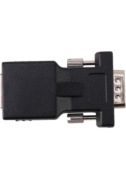 2x VGA Genişletici Erkek - Lan Cat5 Cat6 RJ45 Ağ Kablosu Adaptörü (Yurt Dışından)