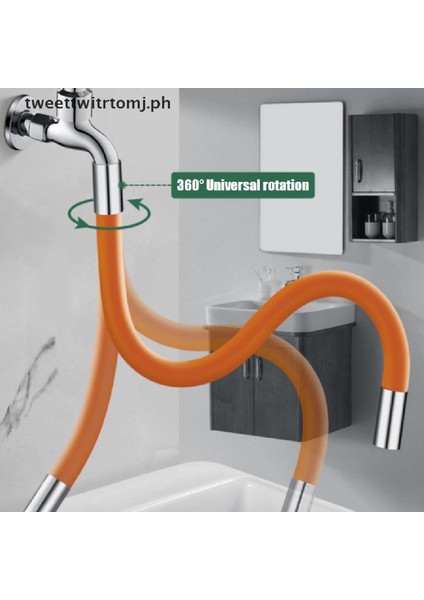Trtomj Evrensel Uzatma Tüpü 360 Derece Musluk Uzatma Hortumu Esnek Ph (Yurt Dışından)