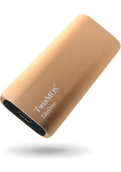 TwinMOS 256GB Taşınabilir Harici SSD USB 3.2/Type-C Gold (PSSDEGBMED32-G)