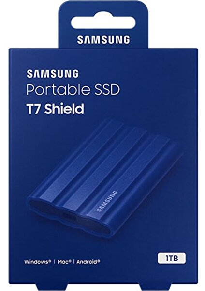 T7 Shield 1TB Mini USB 3.2 Mavi Taşınabilir SSD MU-PE1T0R/WW