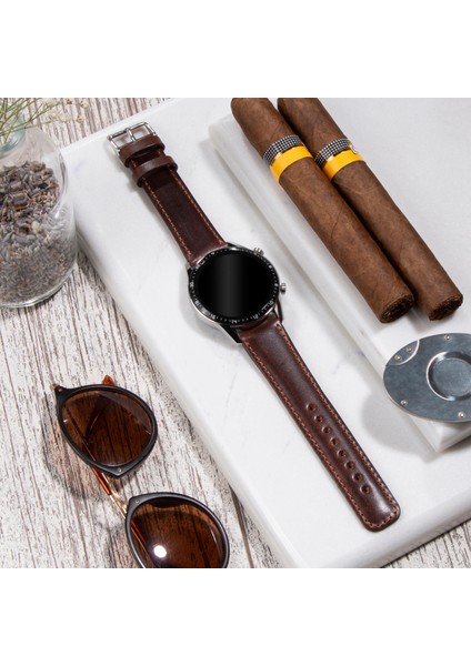 Hakiki Deri Saat Kordonu 20mm 22mm 24mm Fossil Diesel Lacoste Casio Armani Tissot Nacar Polo Tissot Daniel Klein Klasik Saat Kordonu Deri Kayış Kahve fiyatları