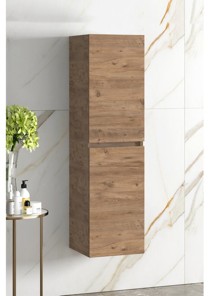 Yıldız 35*130 cm Atlantik Çam Mdf Asma Banyo Boy Dolabı