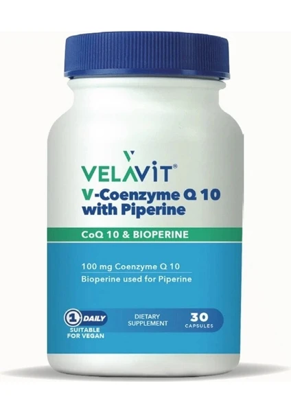 V-Coenzyme Q10 With Piperine 30 Kapsül