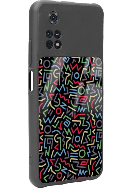 Xiaomi Poco M4 Pro Geometrik Renkler Tasarımlı Glossy Telefon Kılıfı fiyatları