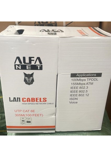 Alfa Net Alfanet 305 Metre Cat-6 Internet Kablosu