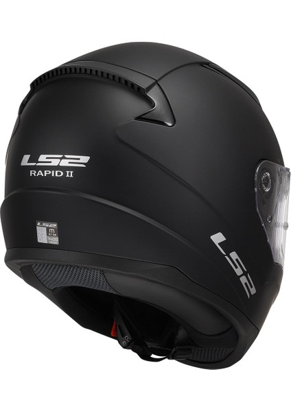 Ls2 Rapıd 2 Kapalı Kask Mat Siyah