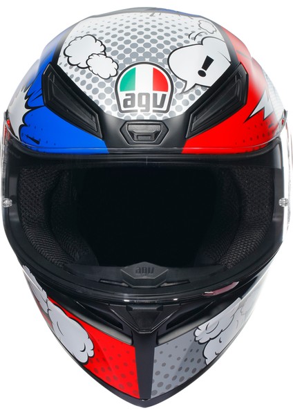 Agv K1 S Bang Mat Italya Mavi Kapalı Kask