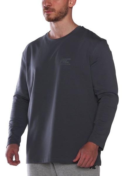 Mc-X Uzun Kollu Sweatshirt Füme